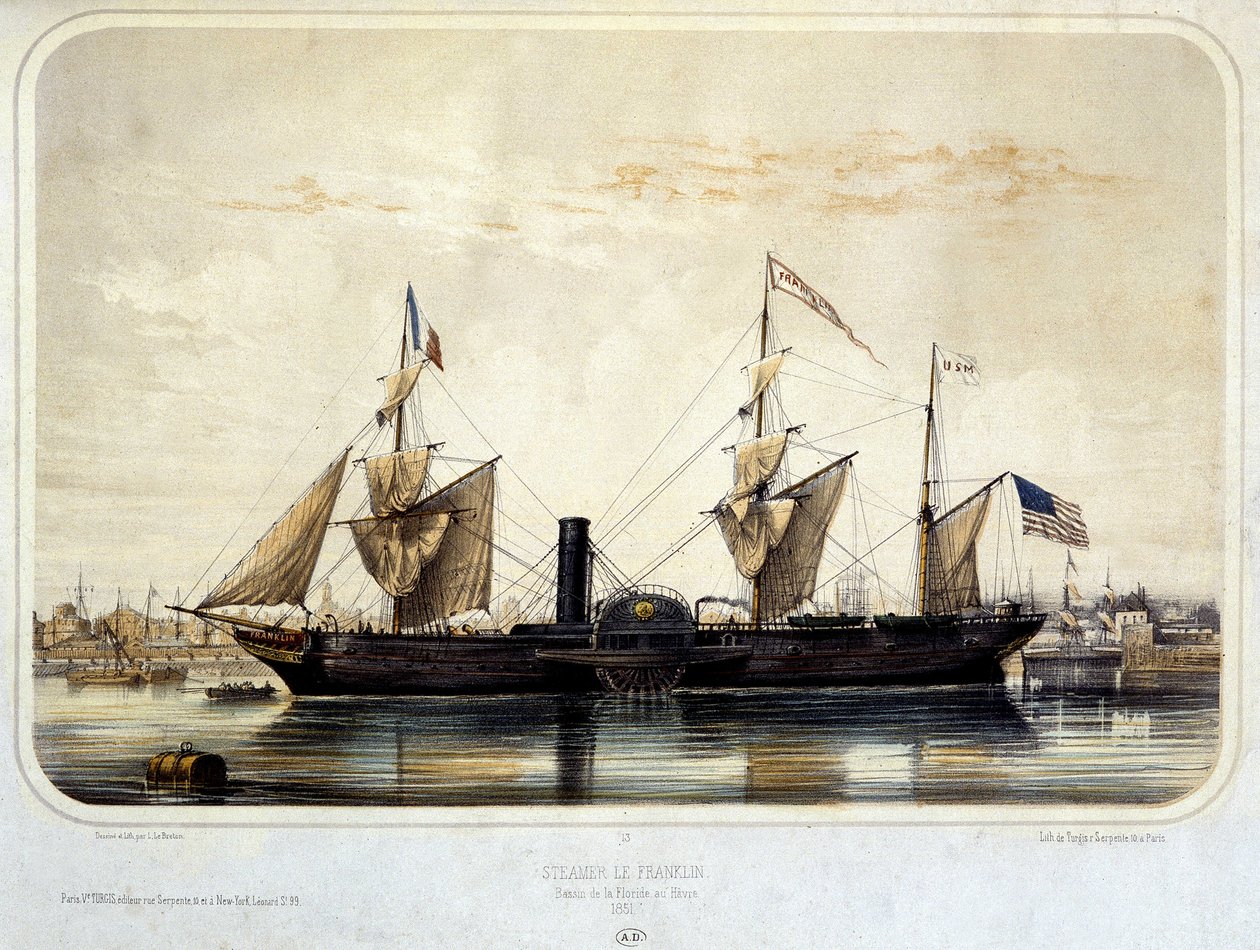Dampfer „The Franklin“ von Louis Le Breton