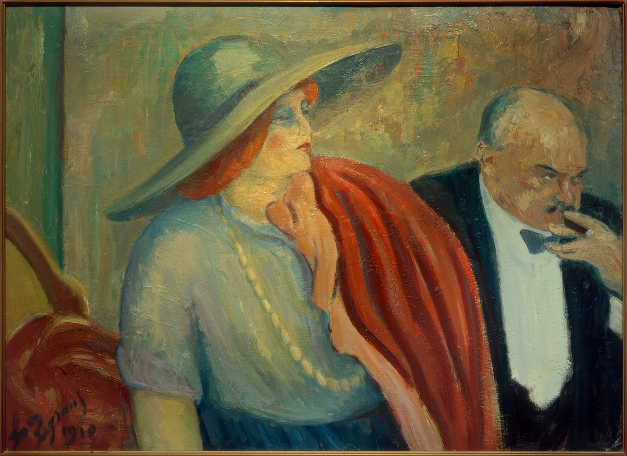 Paar im Theater von Louis Legrand