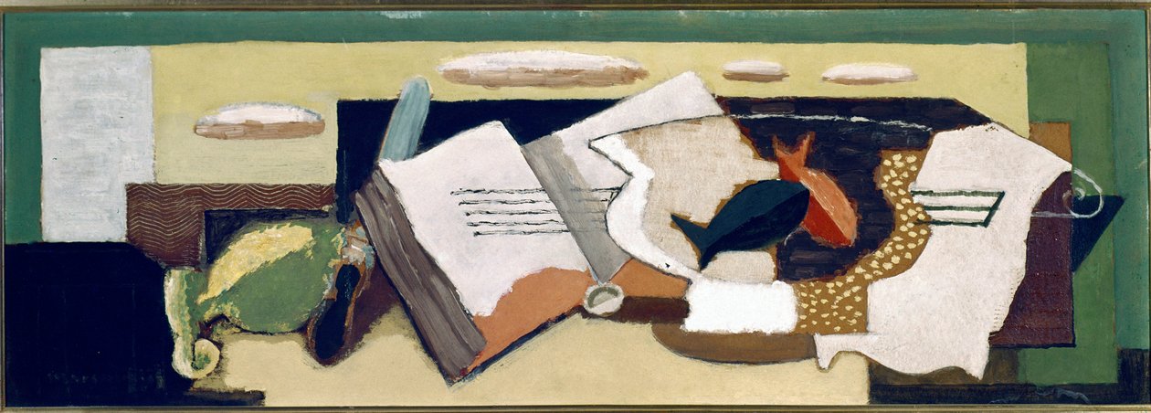 Vase mit Goldfischen von Louis Marcoussis