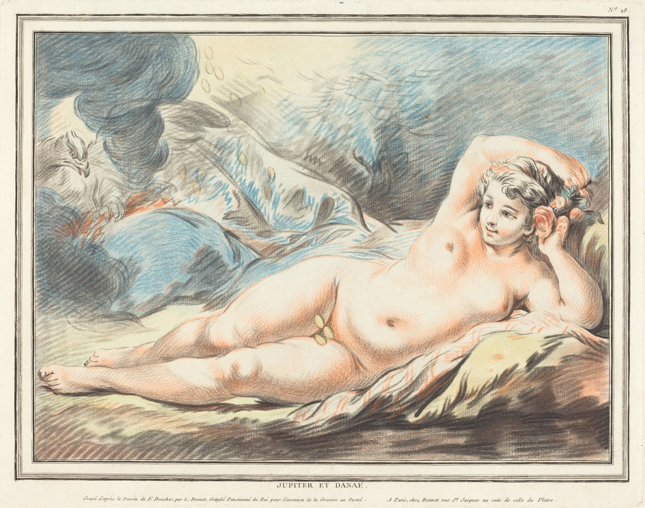 Jupiter und Danaë, 1774 von Louis Marin Bonnet