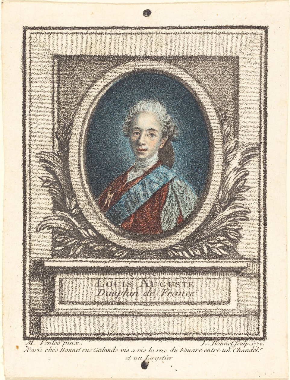 Louis-Auguste, Dauphin von Frankreich, 1770 von Louis Marin Bonnet
