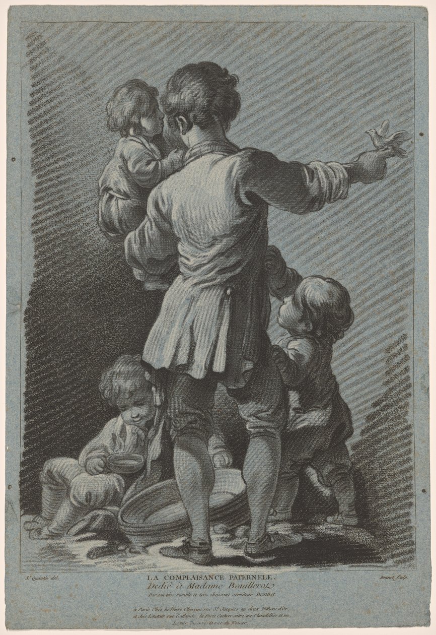 Väterliche Selbstzufriedenheit von Louis Marin Bonnet