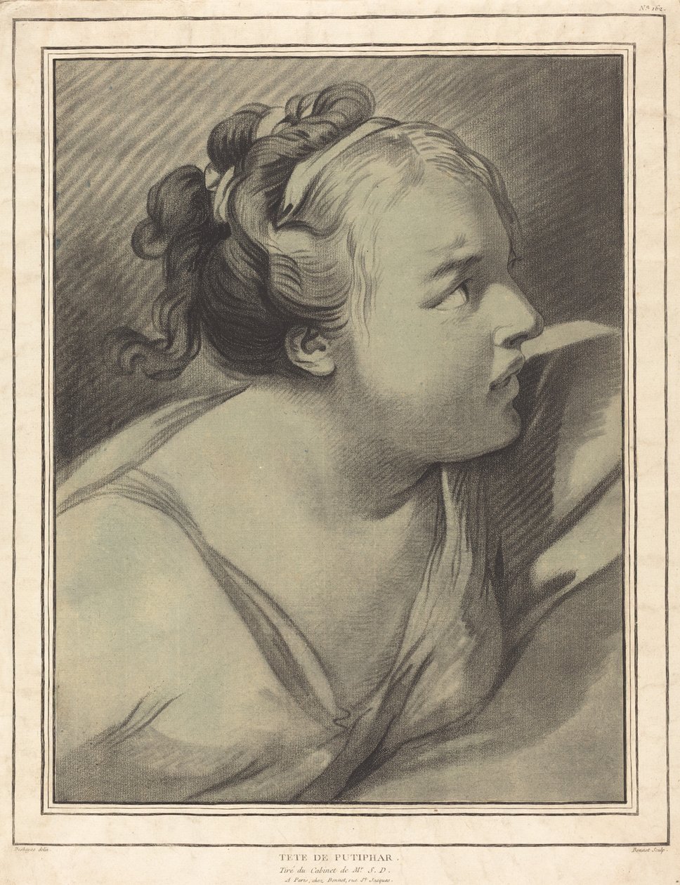 Potiphars Frau, 1770-1780 von Louis Marin Bonnet
