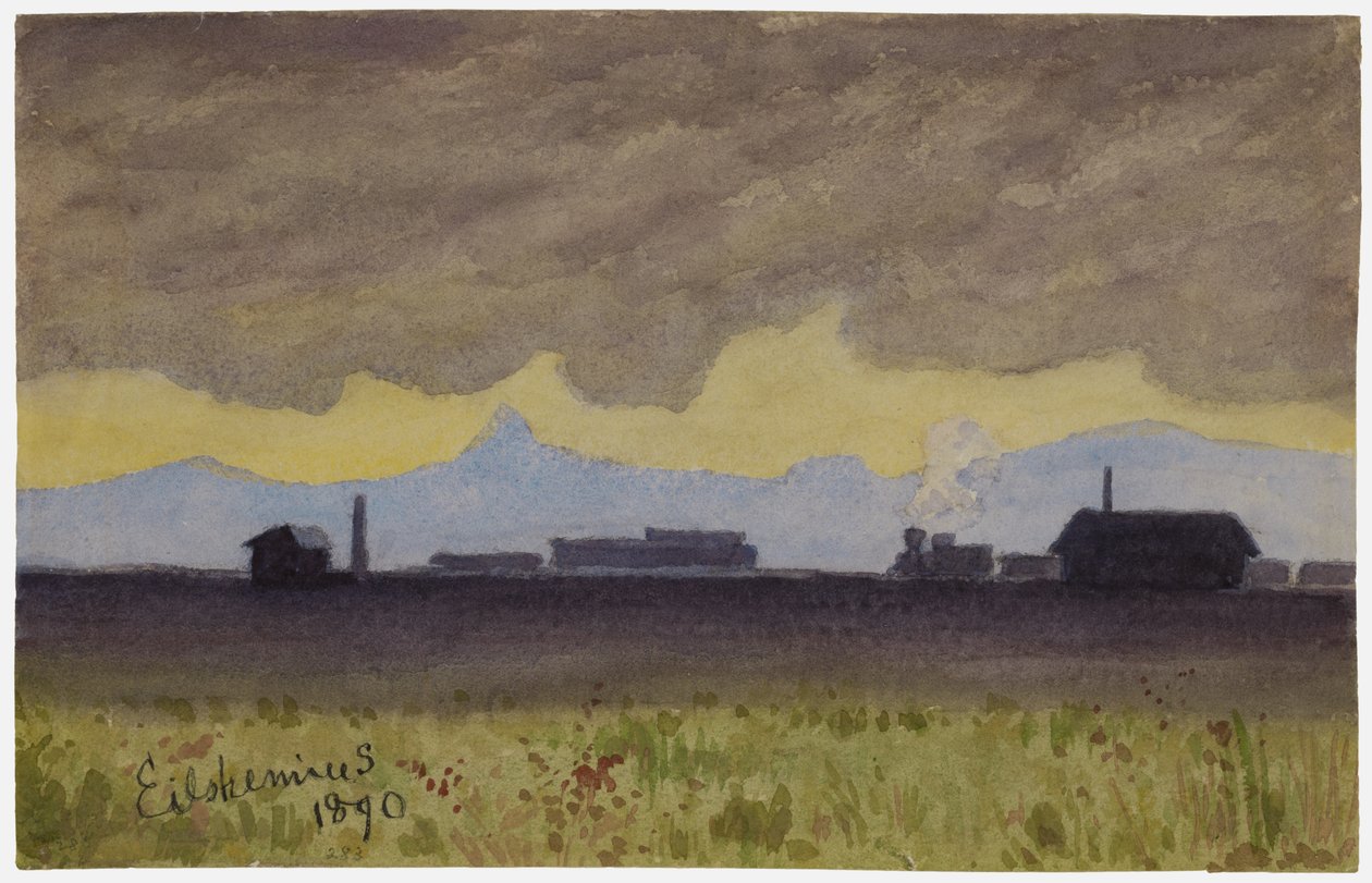 Zuglandschaft in Arizona von Louis Michel Eilshemius