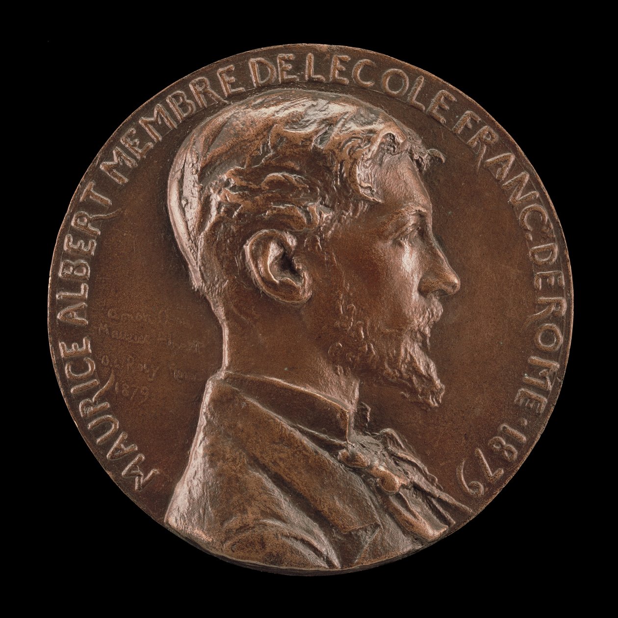 Maurice Albert, 1854-1907, 1879 von Louis Oscar Roty