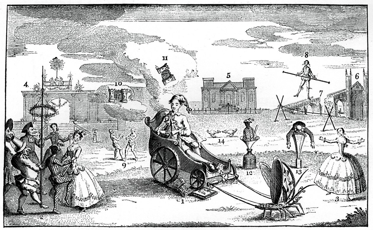 Triumph der Torheit, 1749 von Louis Philippe Boitard