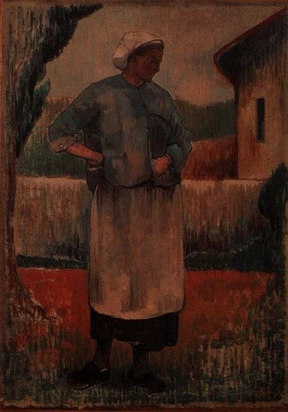 Bäuerin in Holzschuhen von Louis Roy