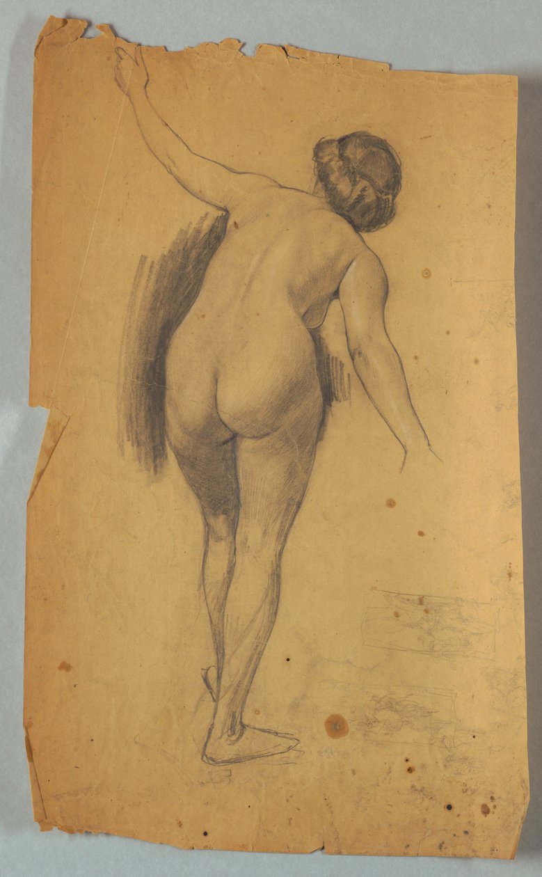 Studie einer nackten Figur von Louis Schaettle
