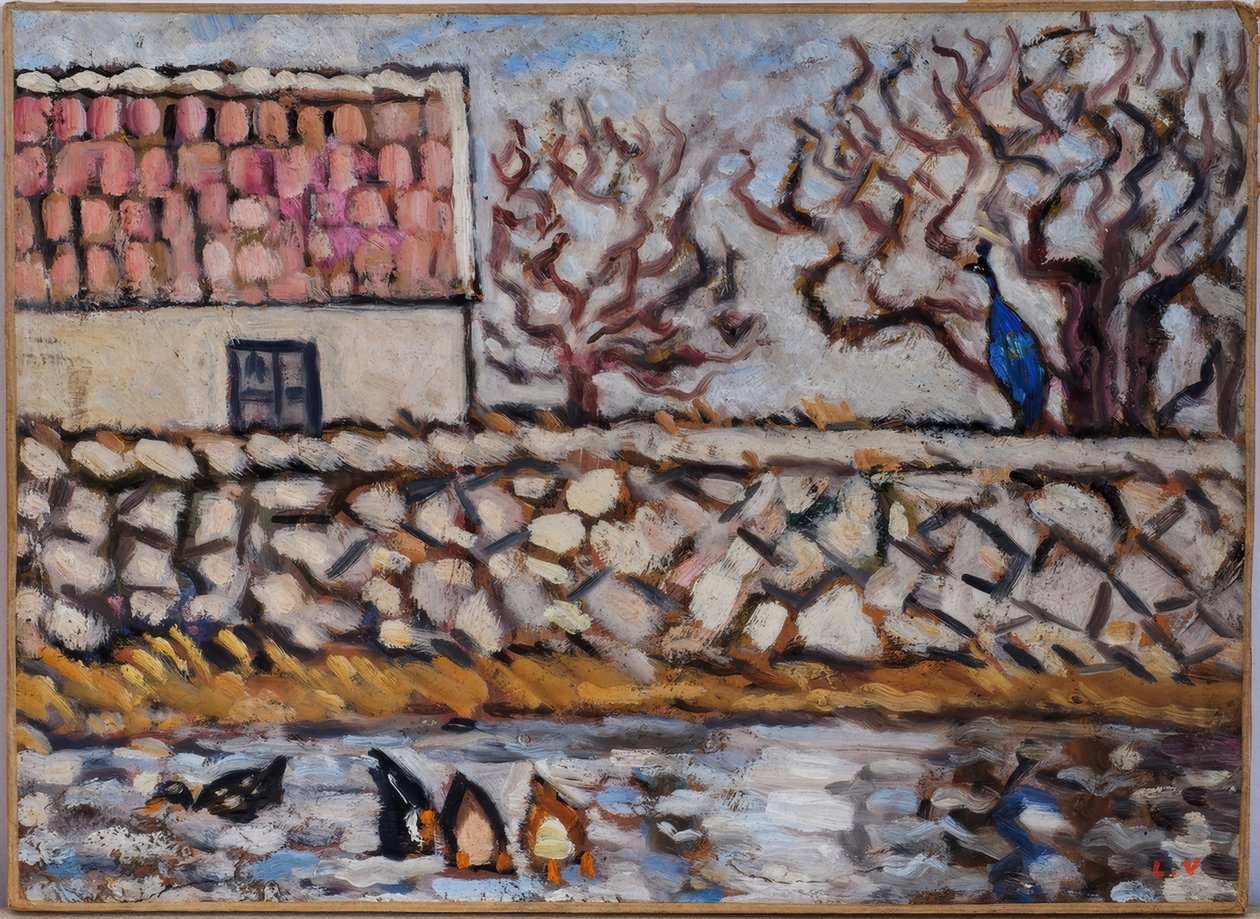 Der Bauernhof mit Enten und Pfau von Louis Valtat