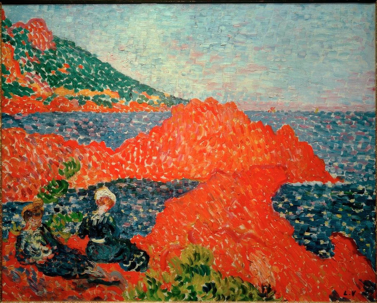 Die roten Felsen in Agay von Louis Valtat