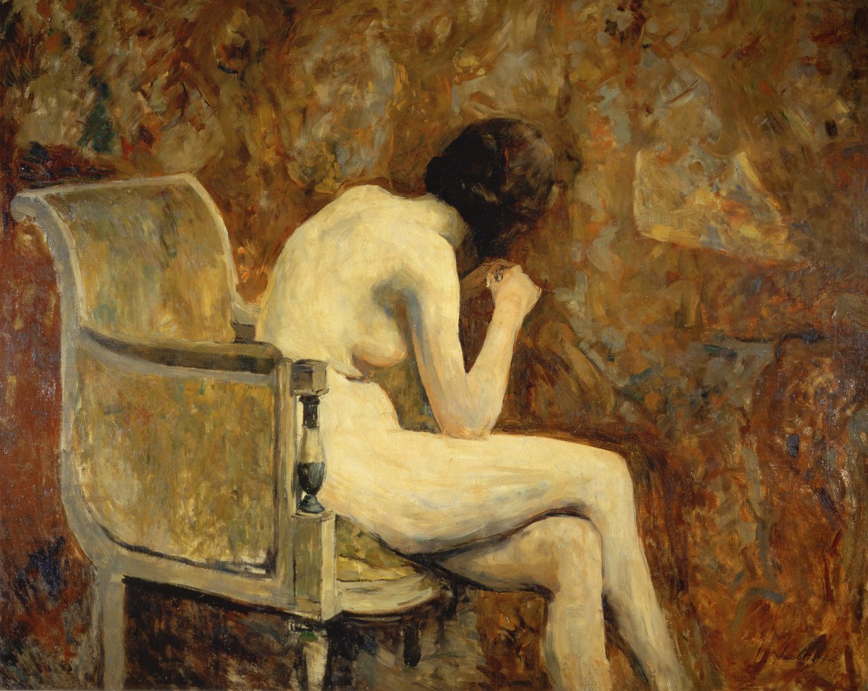 Akt in einem Sessel von Louis Valtat
