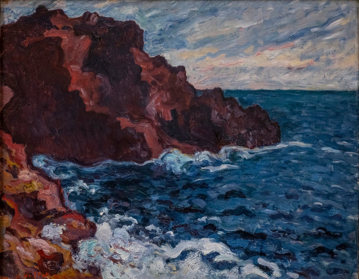 Violette Felsen (Meeresflut) von Louis Valtat