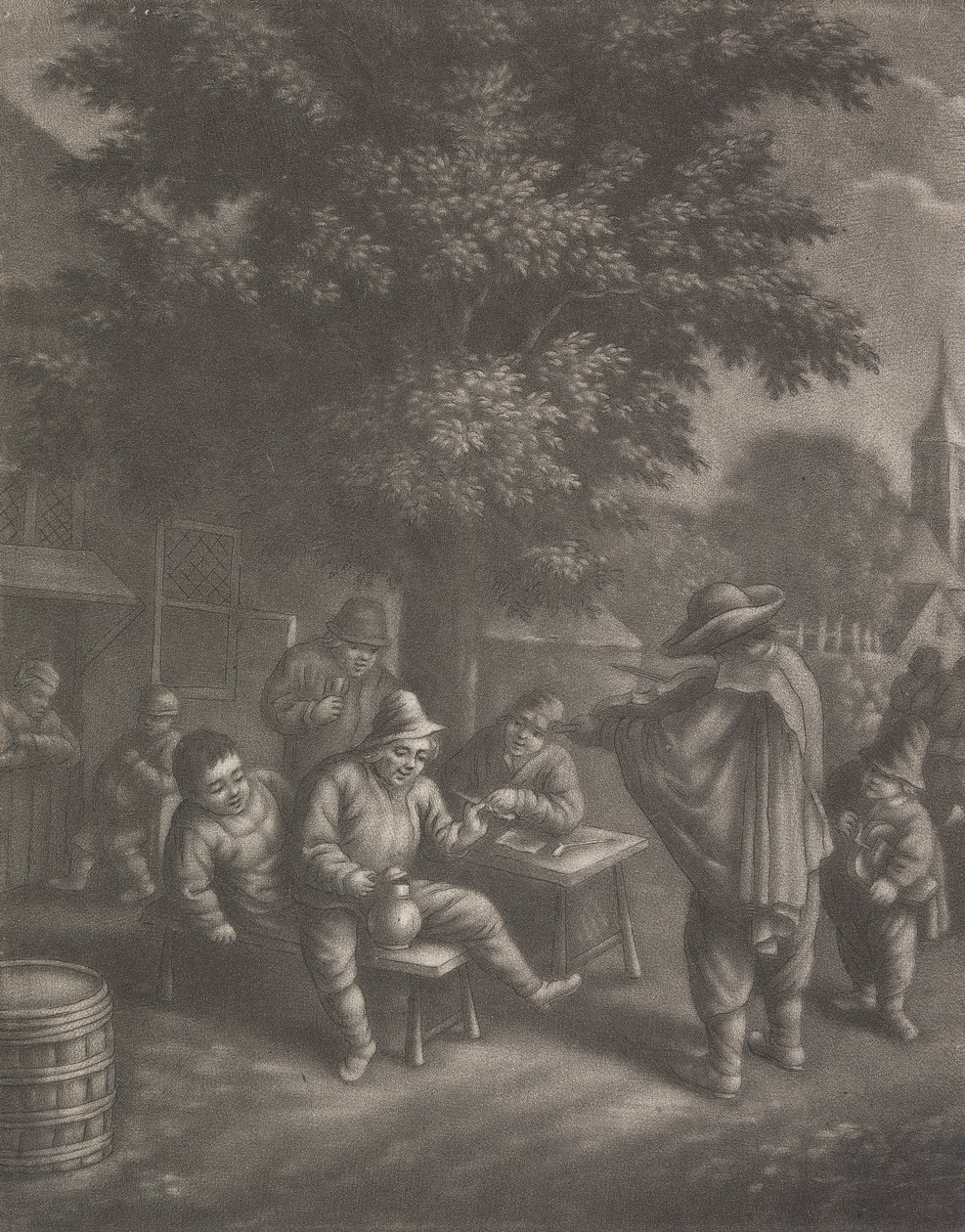 Wandernde Musiker von Louis de Fontaine