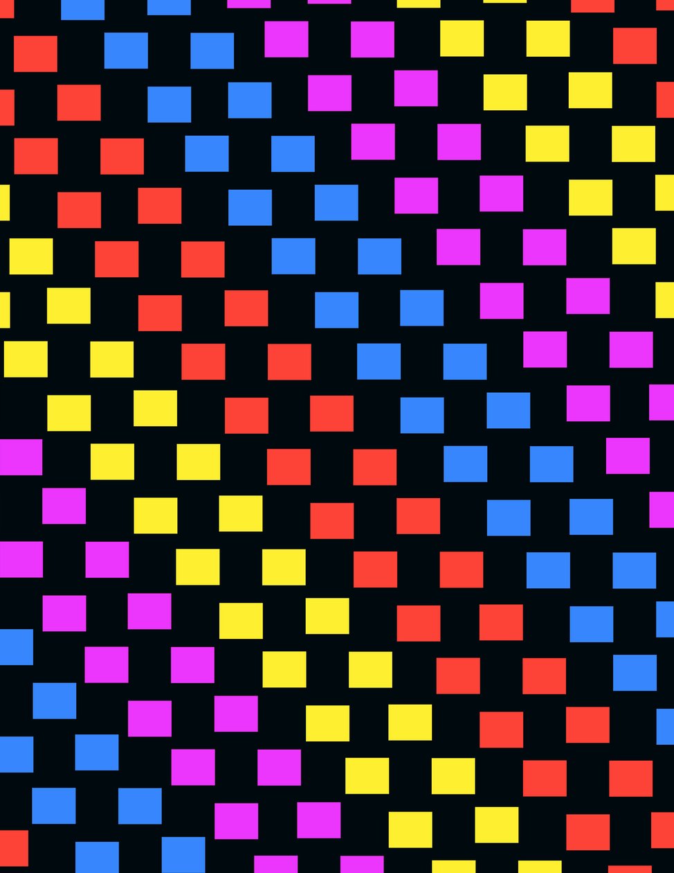 Bunte Quadrate (digital) von Louisa Hereford