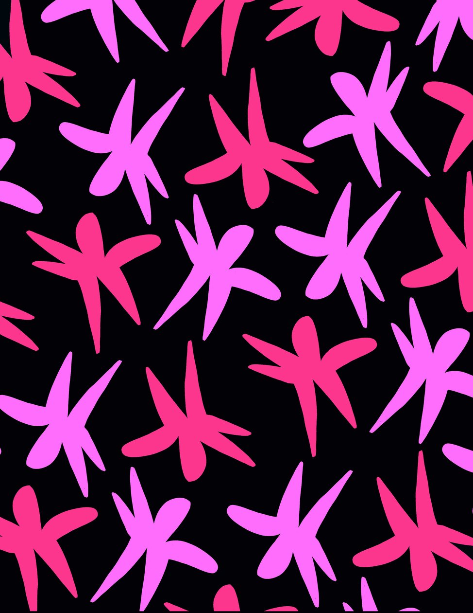 Blumensterne (digital) von Louisa Hereford
