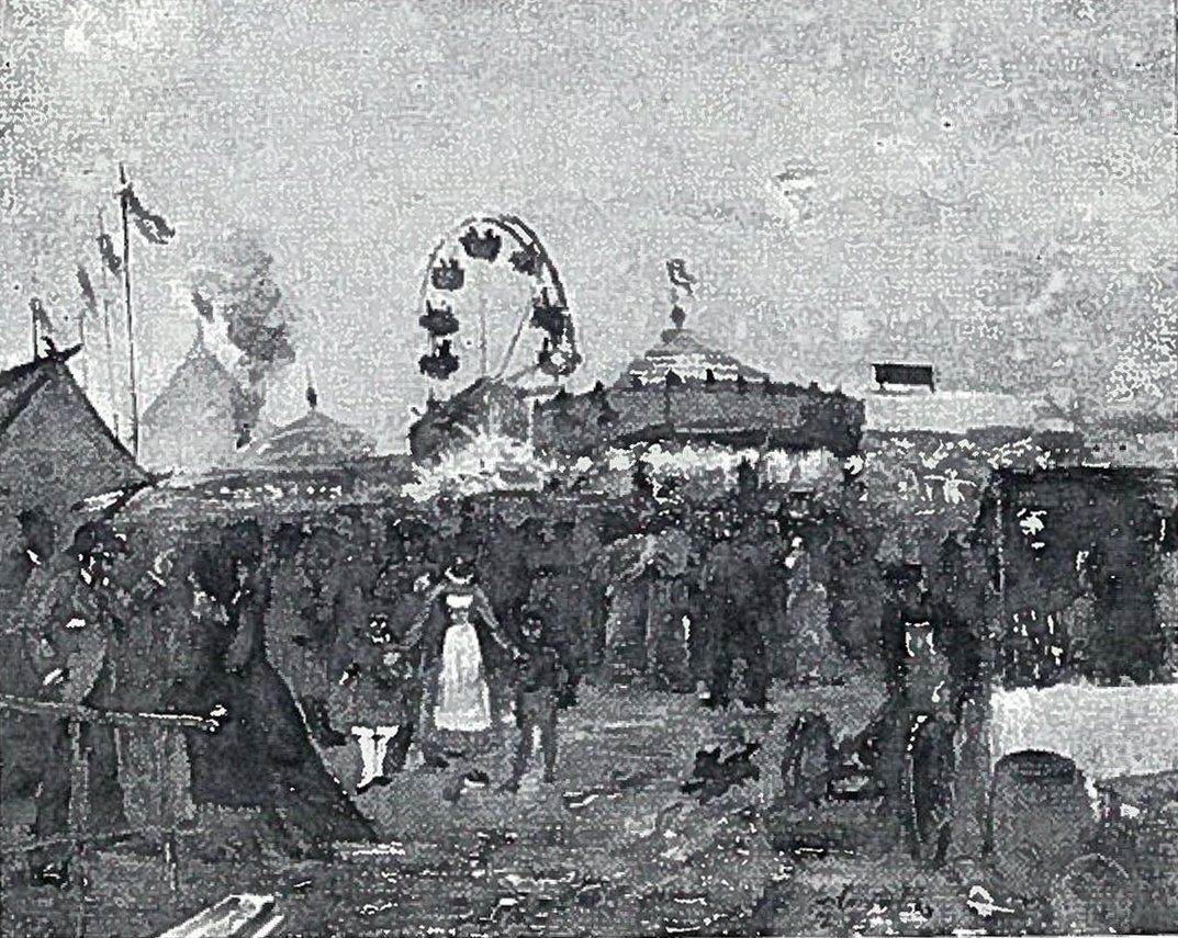Oktoberwiese in München von Lovis Corinth