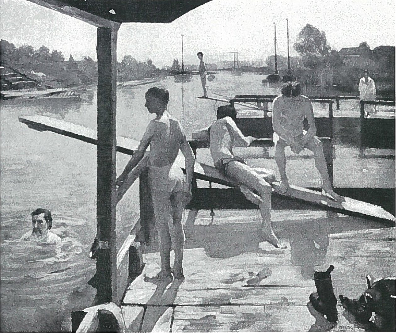 Schwimmanstalt bei Grothe, Königsberg von Lovis Corinth