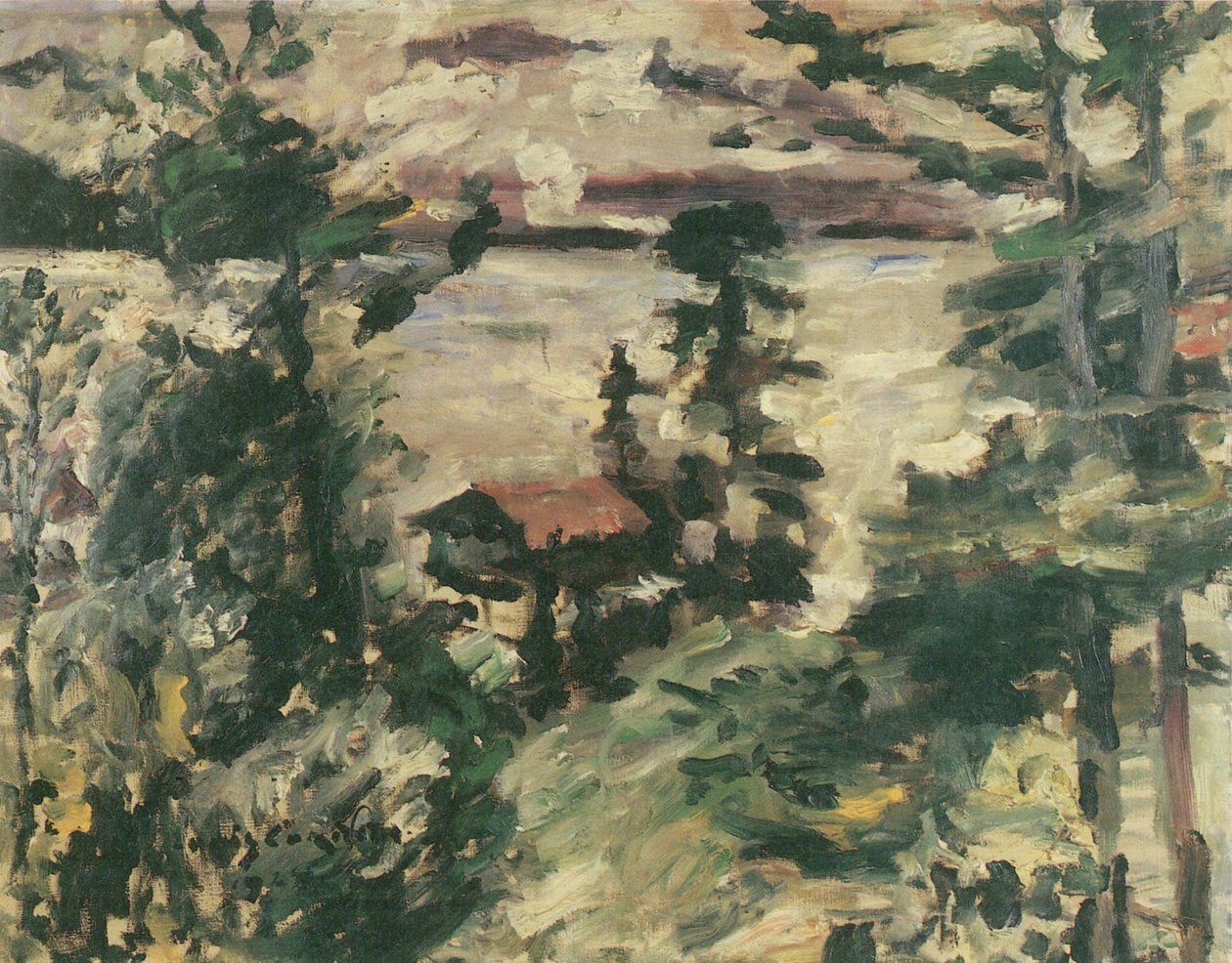 Walchensee, Morgennebel von Lovis Corinth