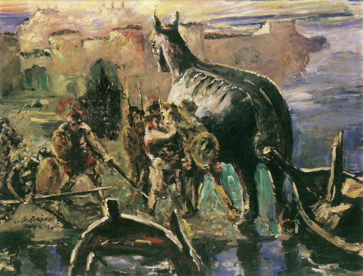 Das Trojanische Pferd von Lovis Corinth