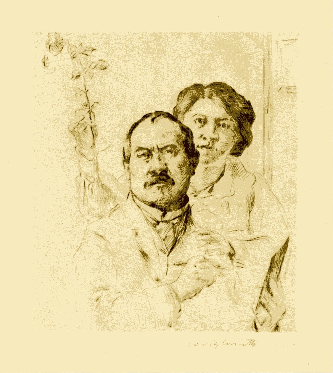 Selbstbildnis mit Gattin von Lovis Corinth