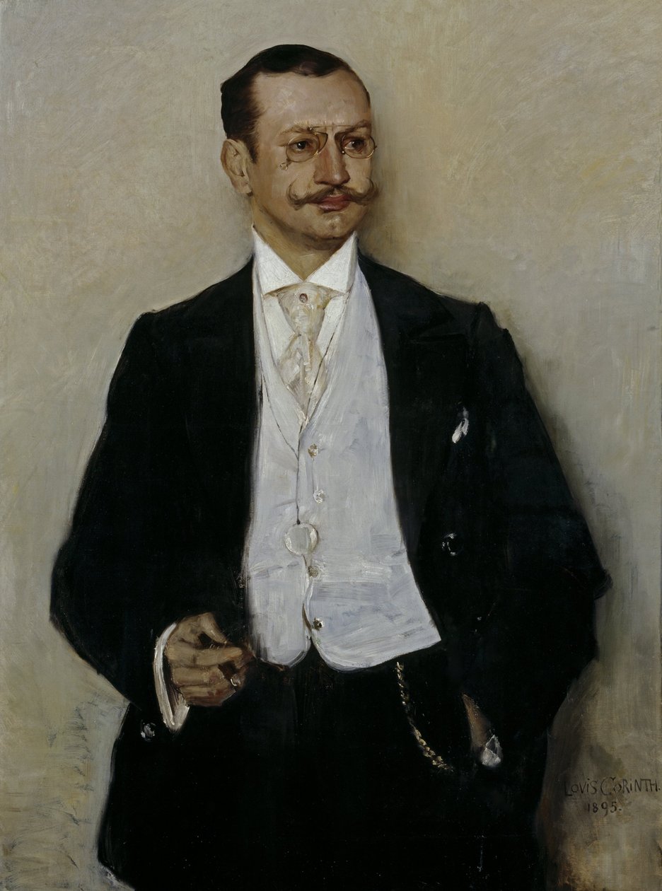 Der Maler Carl Strathmann von Lovis Corinth