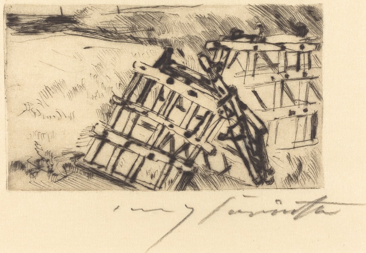 Egge Harrow, 1916 von Lovis Corinth