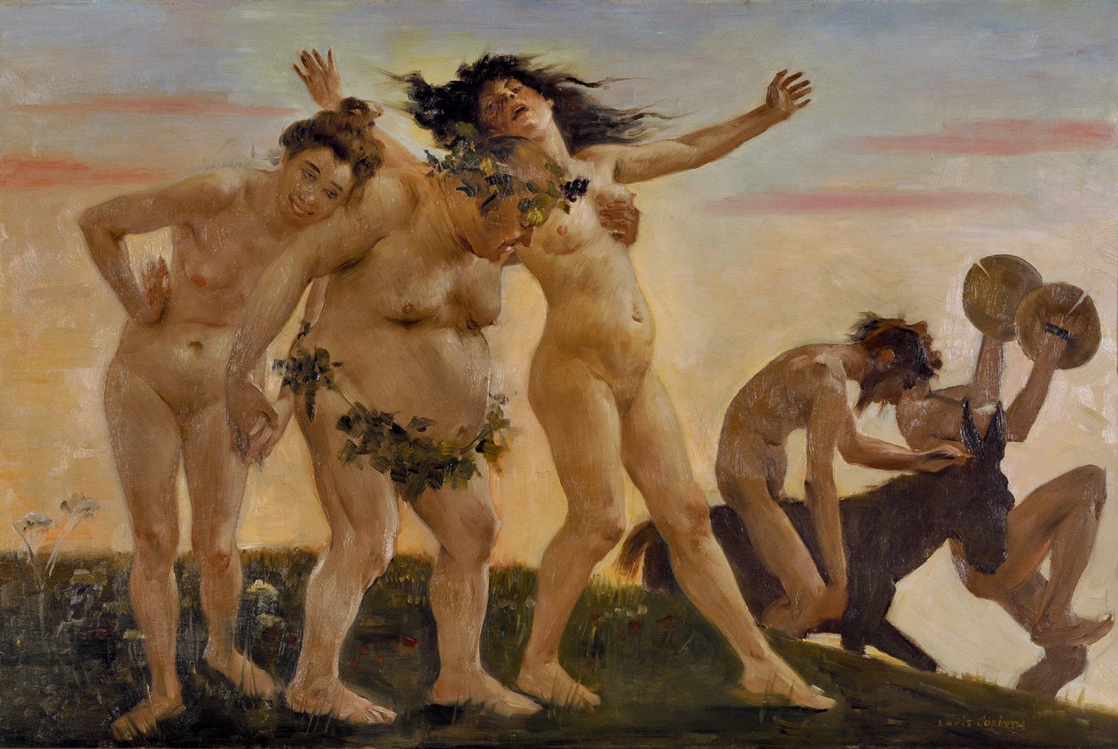 Heimkehrende Bacchantinnen von Lovis Corinth