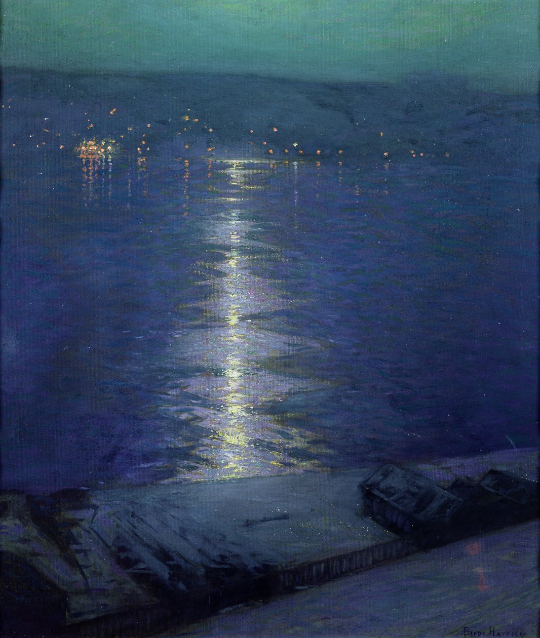 Mondlicht auf dem Fluss, 1919 von Lowell Birge Harrison
