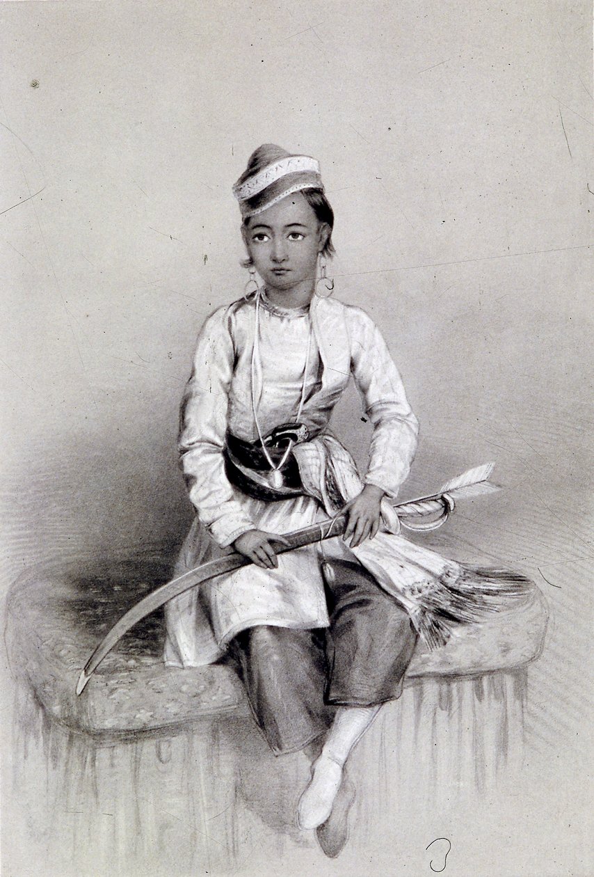 Ein junger Hügel Raja, 1844 von Lowes Dickinson