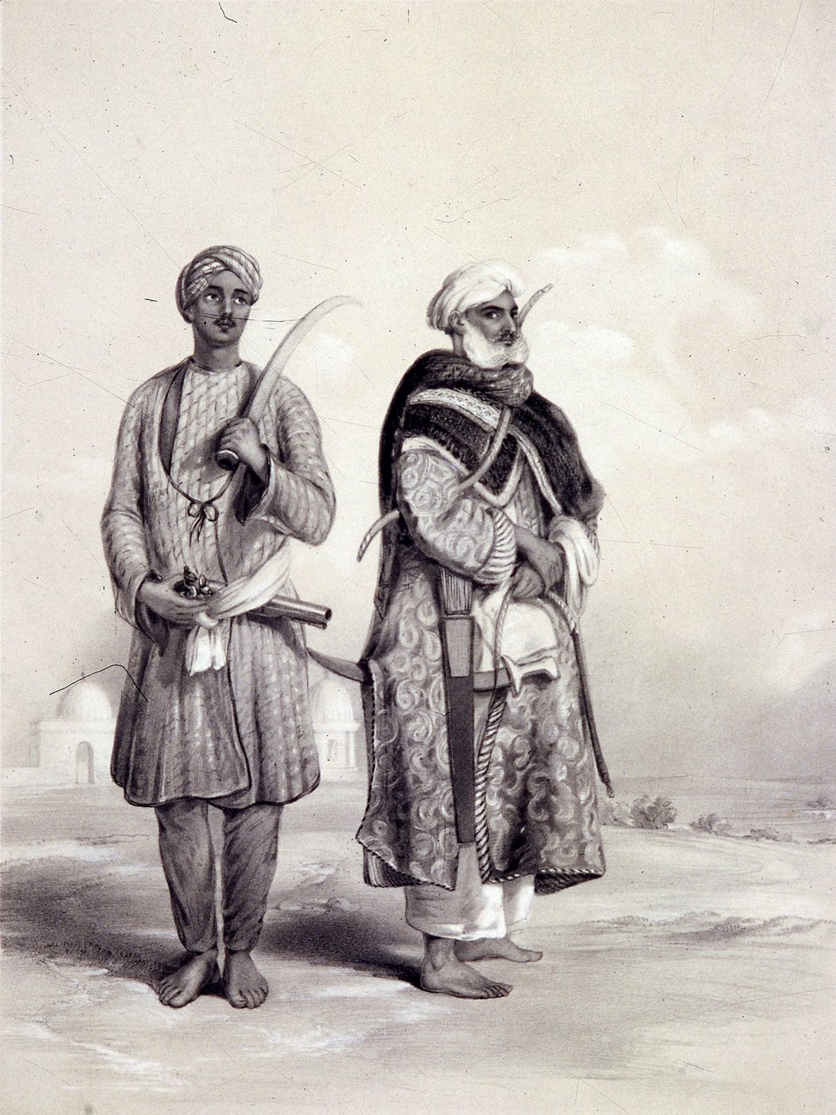 Ein Zemindar und ein Puthan, 1844 von Lowes Dickinson