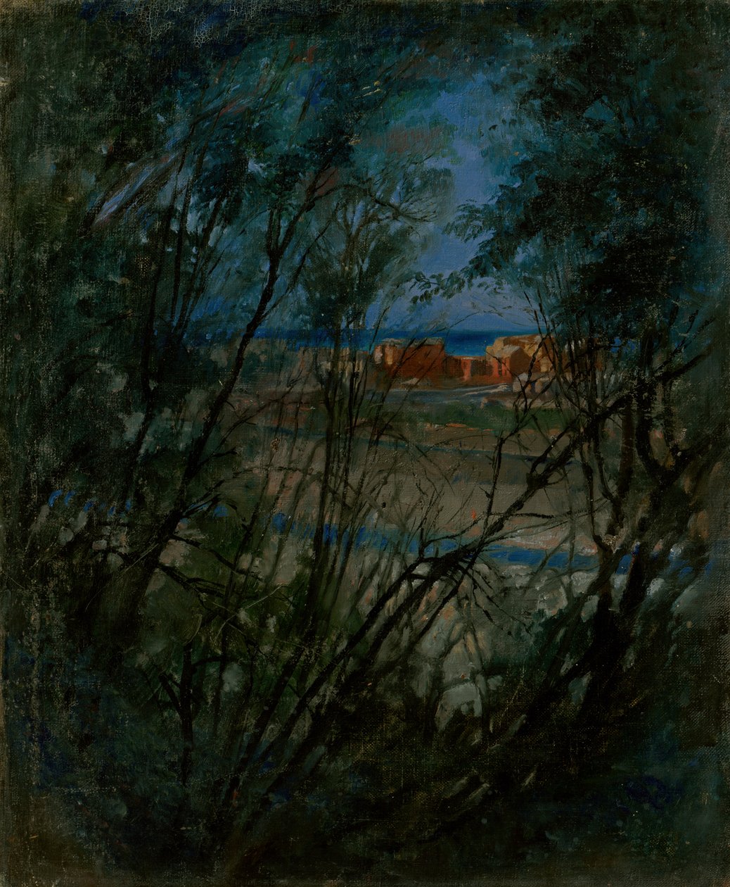 Blaue Landschaft von Laszlo Mednyanszky