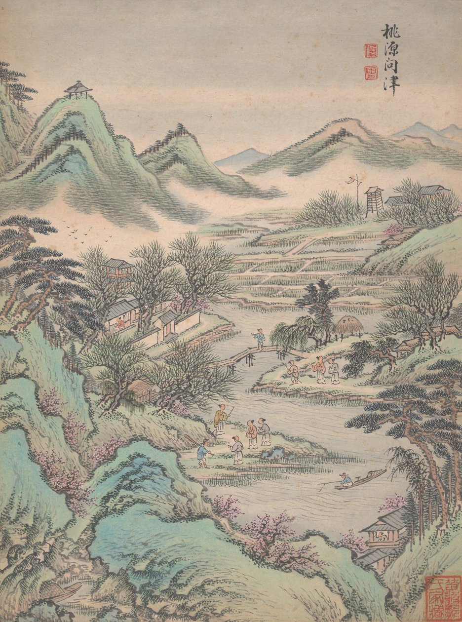 Acht Landschaften, 1699 von Lu Han