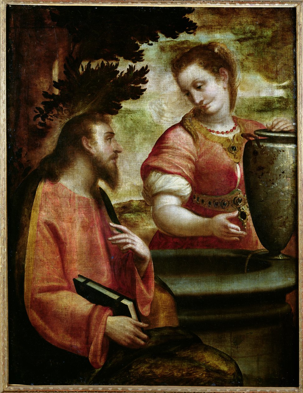 Christus und die Frau von Samaria, ca. 1575-80 von Luca Cambiaso