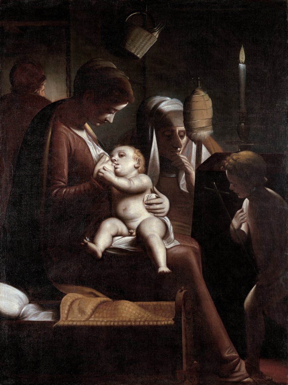 Madonna der Kerze von Luca Cambiaso