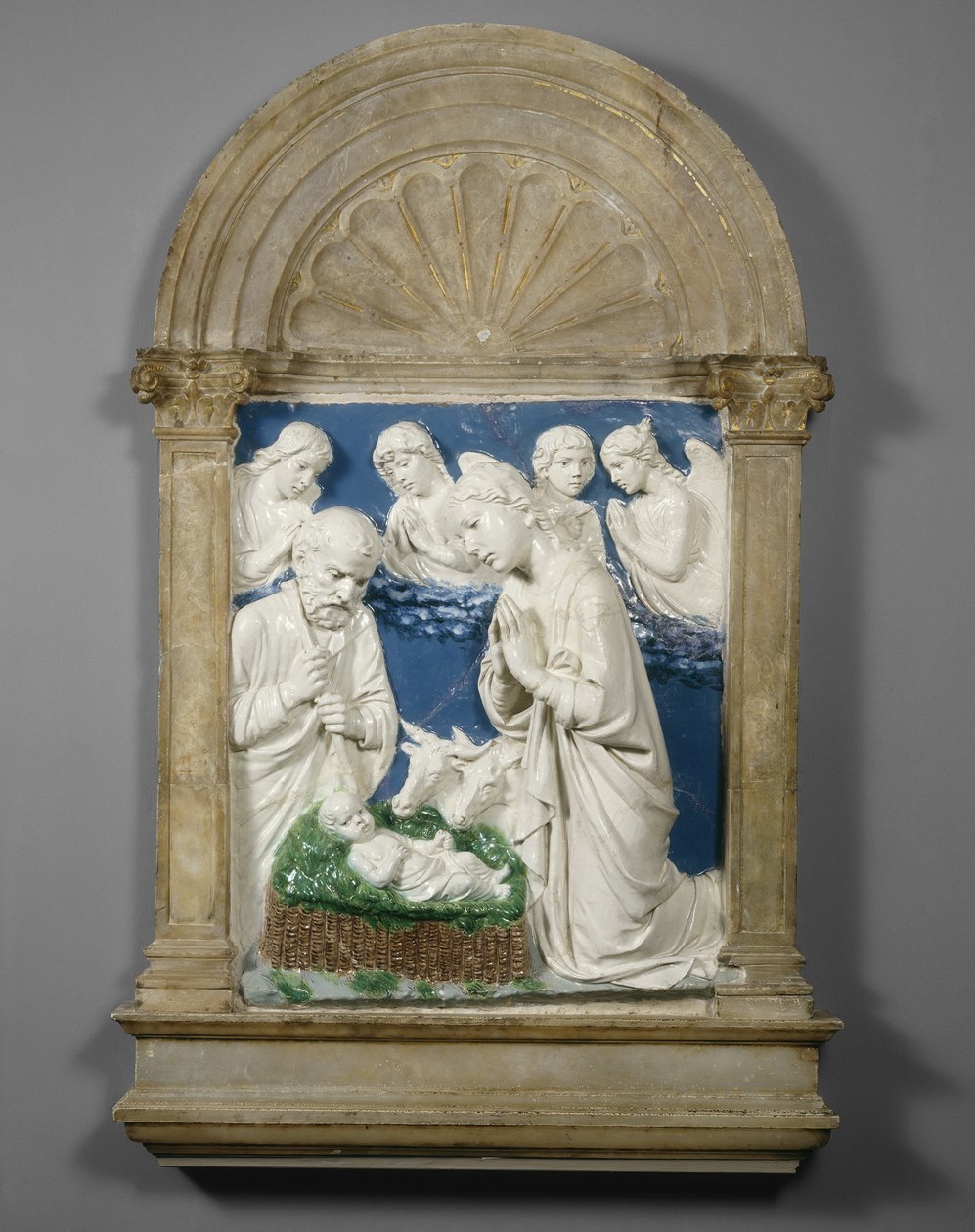 Die Geburt Christi, ca. 1460 von Luca Della Robbia