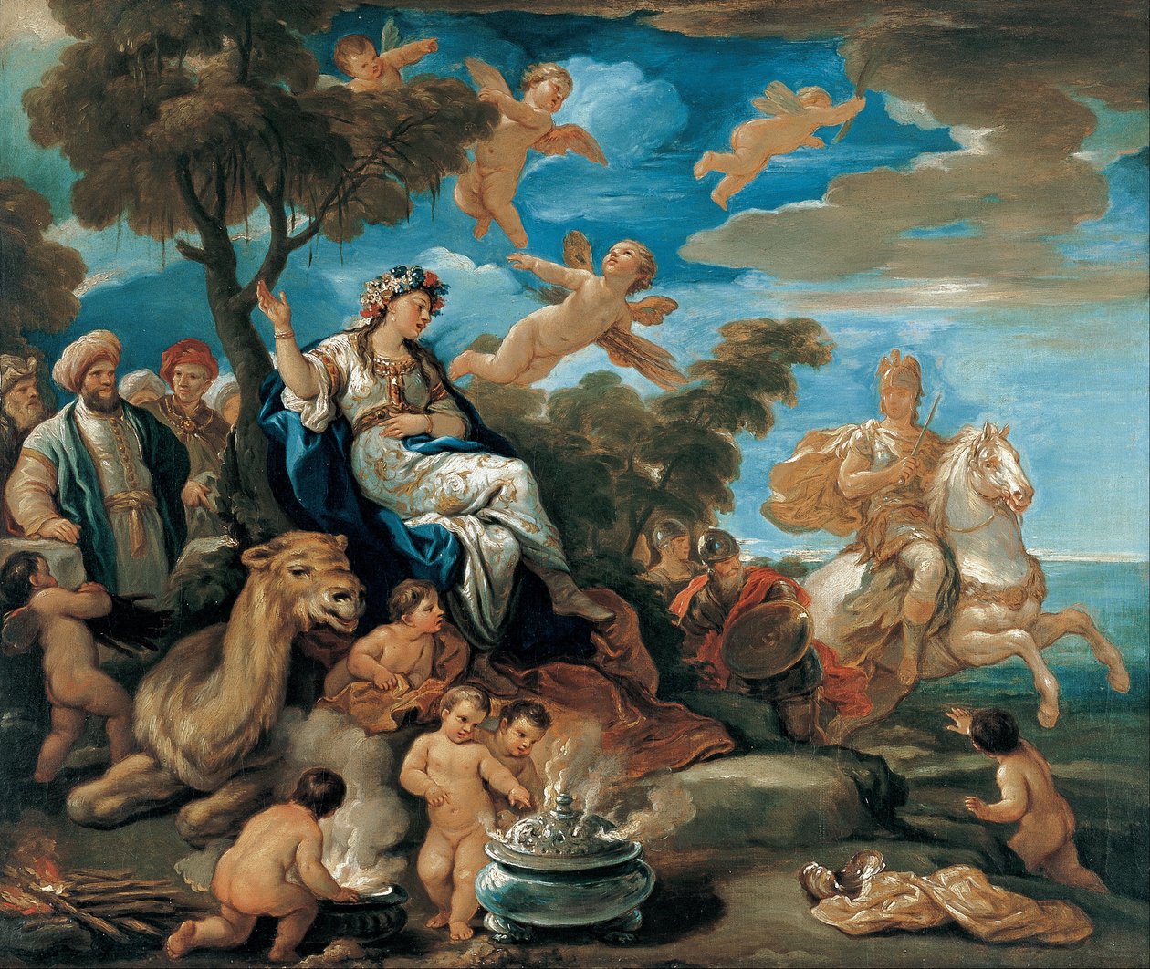 Serie der vier Teile der Welt. Asien von Luca Giordano