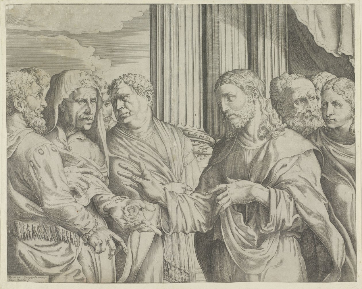 Christus und der Zinsgroschen von Luca Bertelli