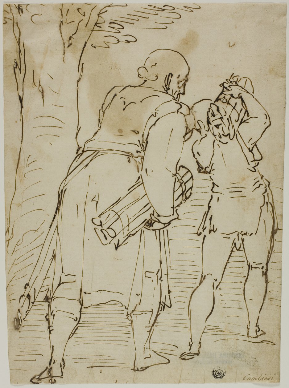 Abraham und Isaak von Luca Cambiaso