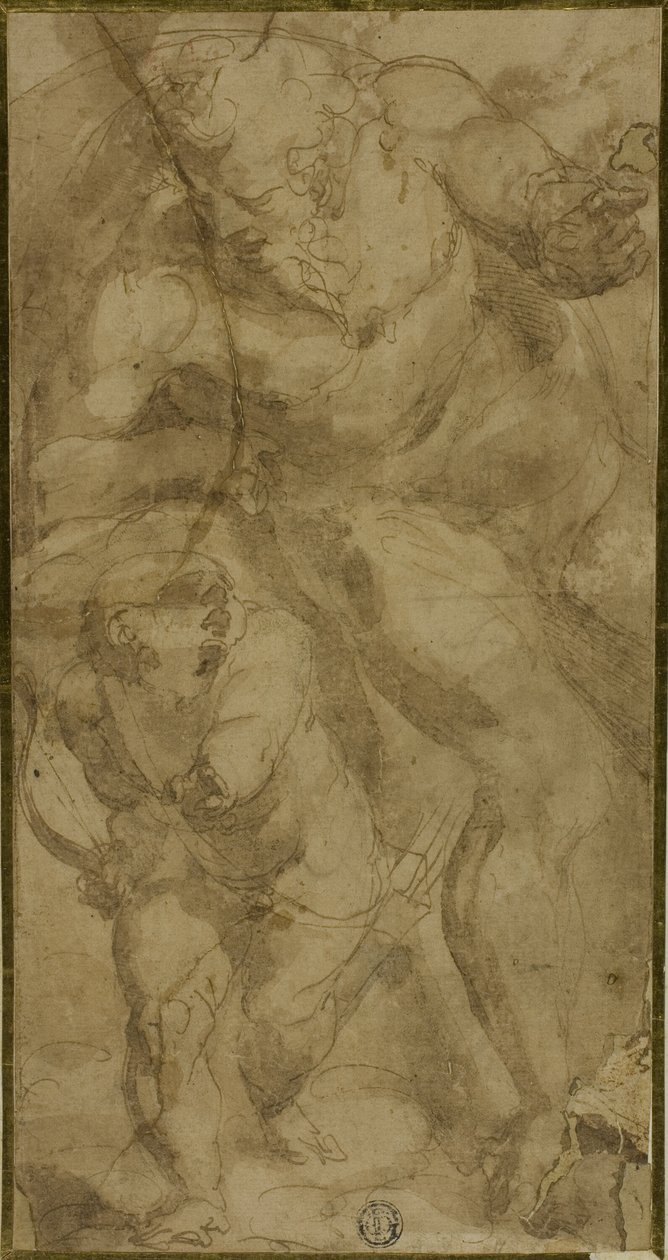 Mars und Amor von Luca Cambiaso