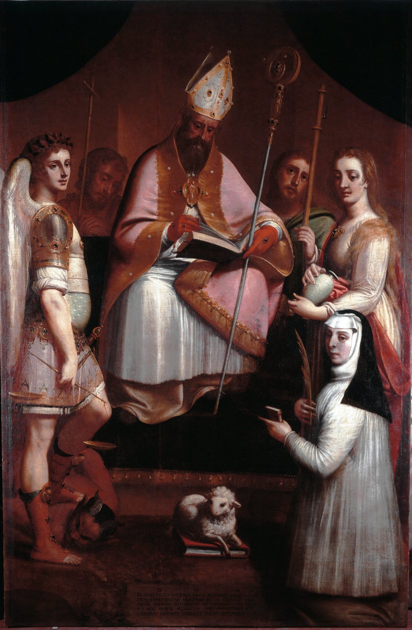 Der heilige Augustinus von Hippo mit Heiligen von Luca Cambiaso