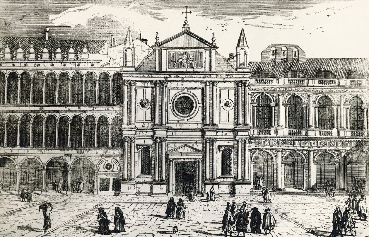 Kirche San Geminianus (abgerissen 1807) von Luca Carlevaris