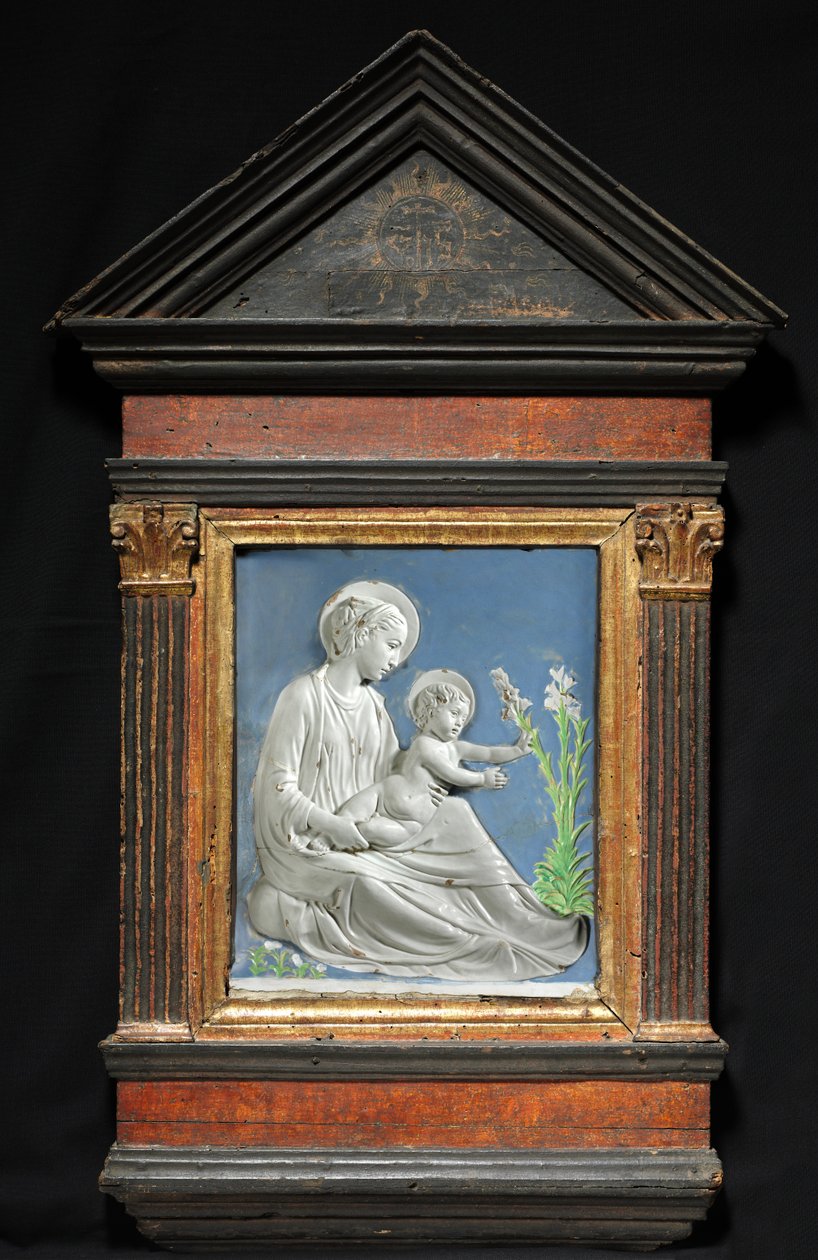 Madonna mit Kind, ca. 1460-1470 von Luca Della Robbia