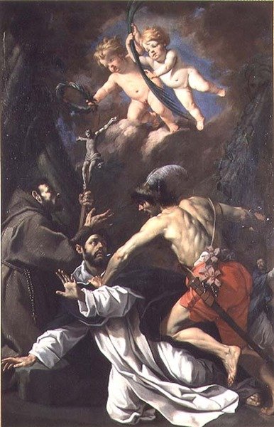 Das Martyrium des hl. Peter Martyr von Luca Ferrari