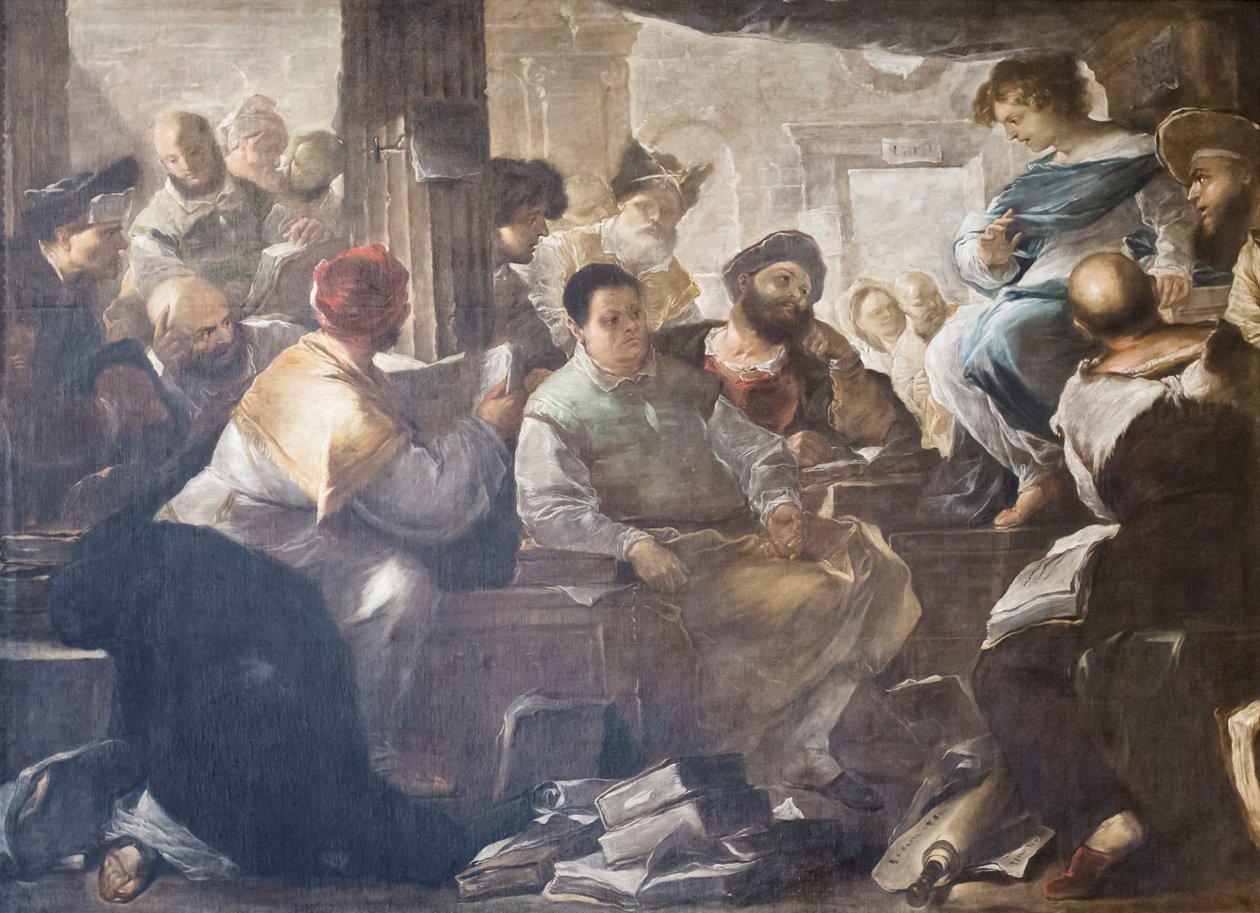 Christus unter den Ärzten von Luca Giordano