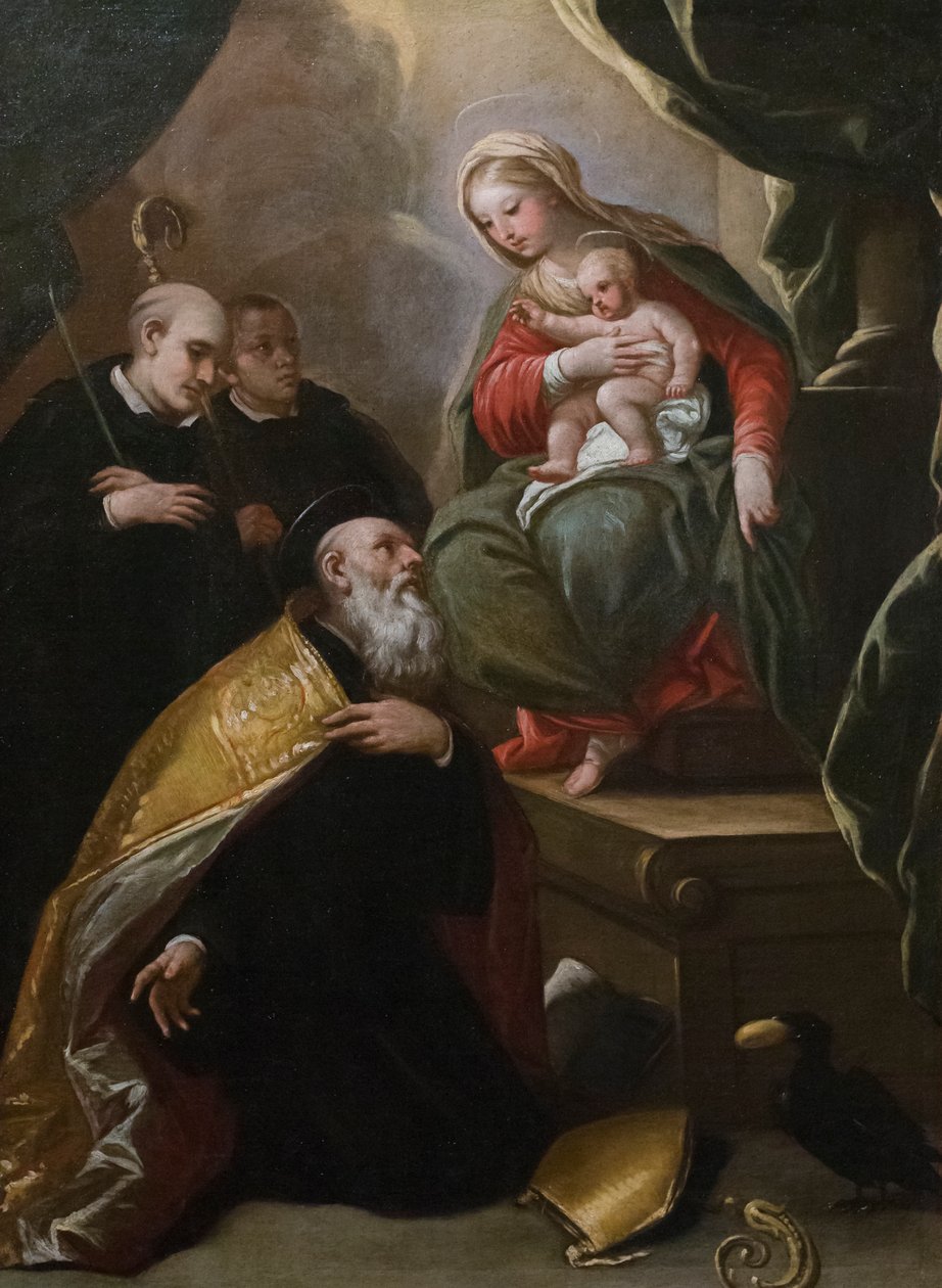 Madonna mit Kind und Heiligen von Luca Giordano