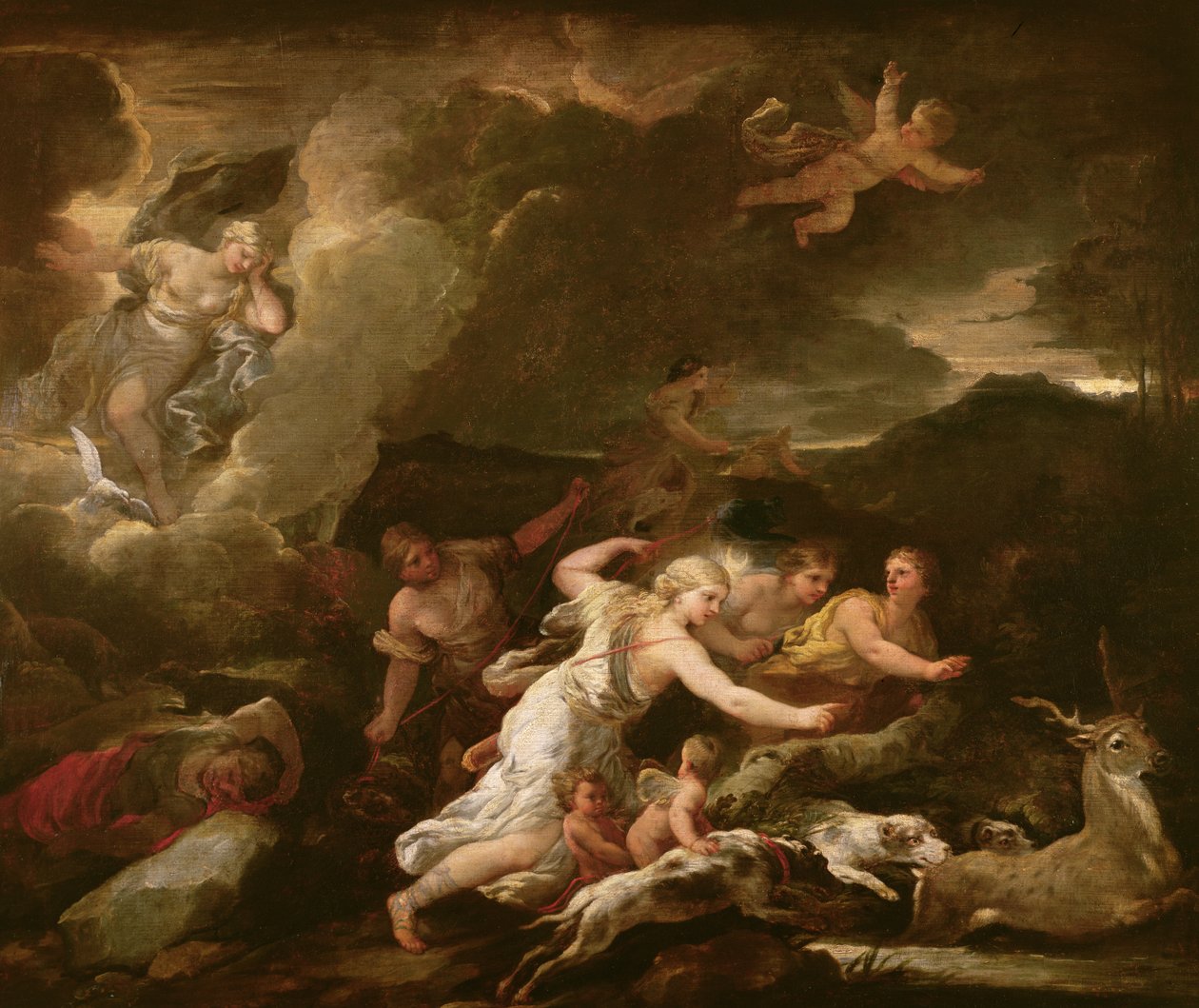 Die Jagd der Diana von Luca Giordano
