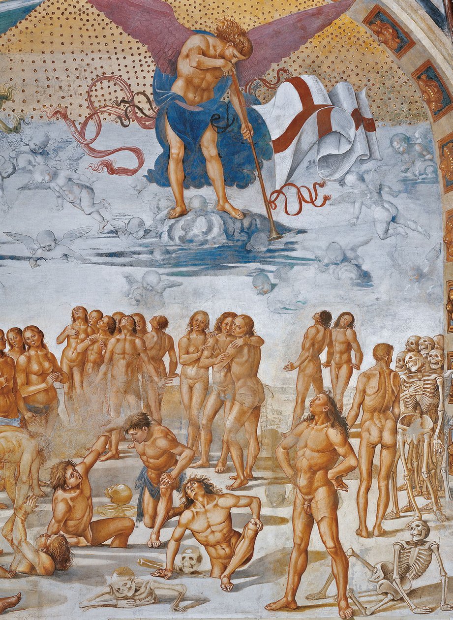 Auferstehung des Fleisches (Detail) von Luca Signorelli
