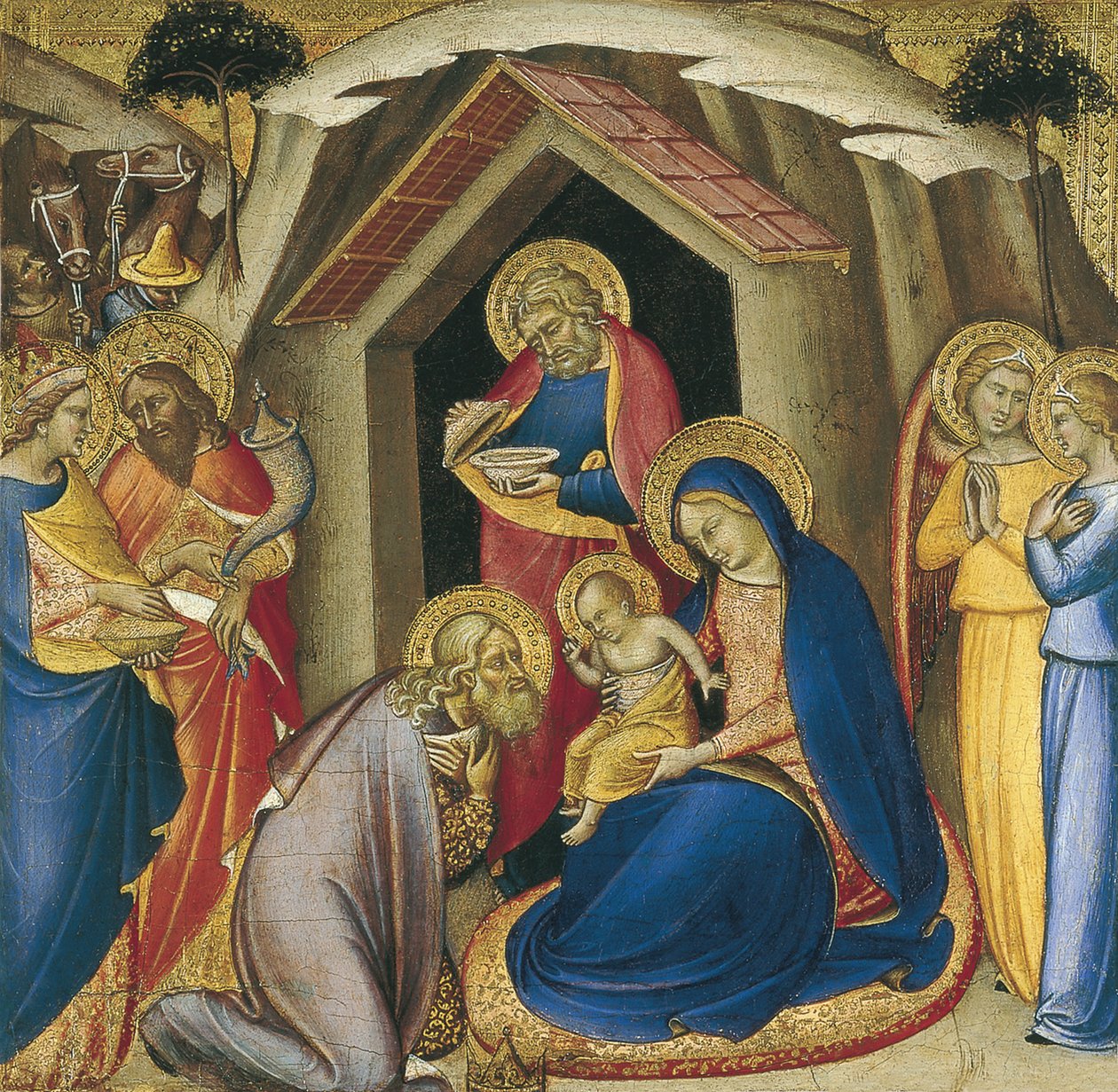 Die Anbetung der Könige von Luca di Tommè
