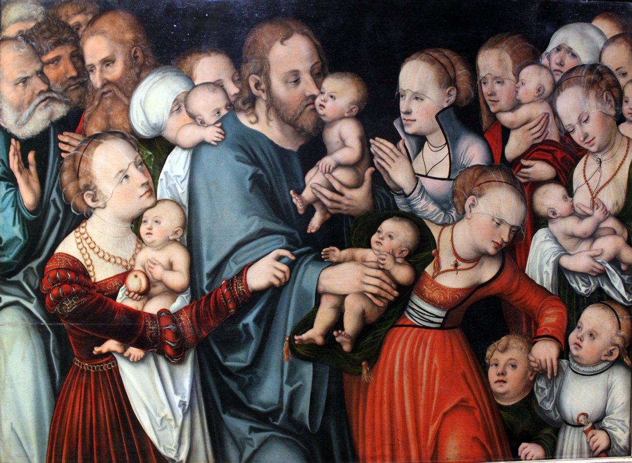Christus segnet die Kinder von Lucas Cranach the Elder