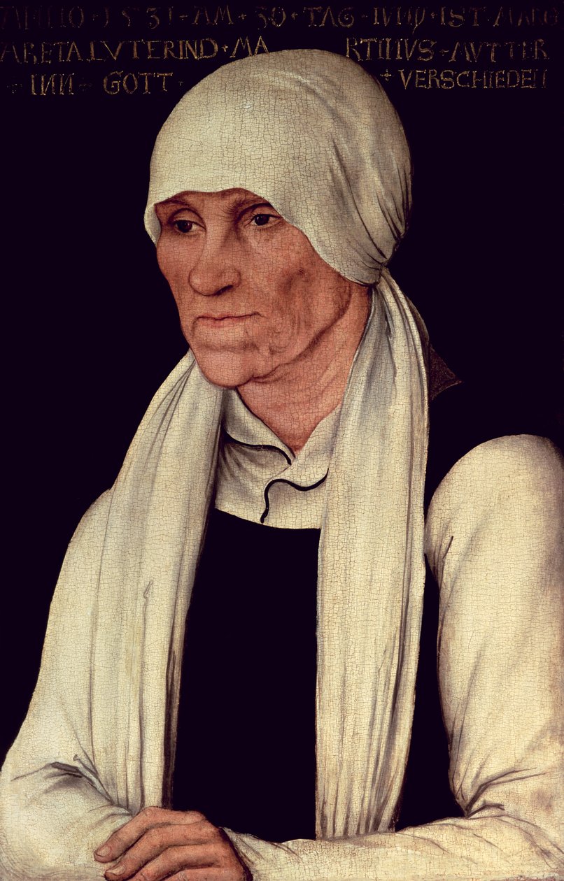 Margarethe Luther, Mutter von Martin Luther von Lucas Cranach the Elder